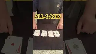 EASY 4 ACES (#1) - Self-Working Card Tricks Tutorial
