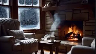 🔥 LİVE Cozy Winter Fireplace ❄️ | Relaxing Piano Music for Stress Relief, Sleep & Calm