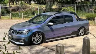 Ploteando una Volkswagen Saveiro Cross en Candy Flip