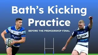 Finn Russell and Orlando Bailey Goalkicking Practice Before Premiership Final
