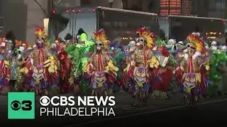 125th annual Mummers Parade in Philadelphia goes on as brigades battle windy conditions