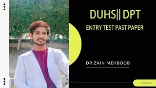 DUHS||DPT||ENTRY TEST||PAST PAPER ||2024