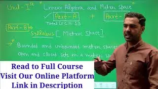 Linear Algebra and Metric Space, RPSC First Grade Maths lectures, Maths by Naresh Ji Sir, 1st grade