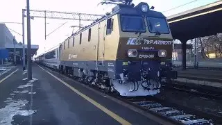 Złota EP09-006 z EIC Chrobry odjeżdża z Poznania Gł&oacute;wnego