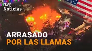 EE.UU.: Un enorme INCENDIO quema un EDIFICIO de apartamentos en OKLAHOMA | RTVE Noticias