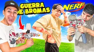UNA NOCHE de BROMAS con PISTOLAS de HIDROGEL NERF! con YAIR17 y ERKVALDO