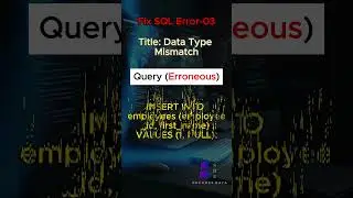 Fix SQL Error 03: 🔍 SQL Troubleshooting: Fixing Common Errors in Secs!