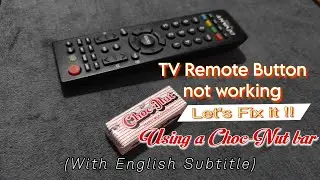 How to fix a TV Remote Button (not functioning)