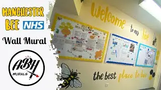 Manchester Bee 🐝 North Manchester Hospital NHS Wall Mural | ABH Murals 🇬🇧