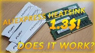Does 1$ Aliexpress RAM HyperX heatsink work? FAST RAM TEMP TEST