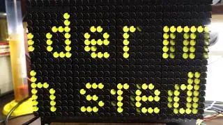 Flip-Dot Lauftext mit Arduino Nano