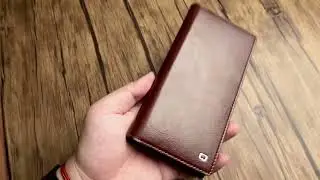 Qialino Classic Wallet for Samsung, Leather phone case, wallet type, card holder