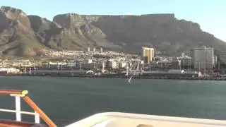 Queen Mary 2 - emergency drill, Cape Town, 11 April 2013