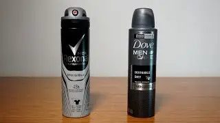 CC Comparison: Men invisible dry spray deodorant - Rexona (Degree) vs. Dove