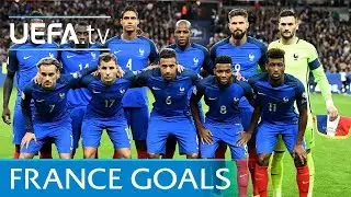 France's top five European Qualifiers goals