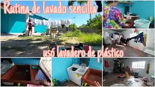 Rutina de lavado sencilla 🧺 con lavadora de dos tinas Mirage y lavadero de plastico 👗👚🧼