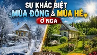 Sự khác nhau giữa mùa đông và mùa hè ở Nga.