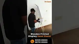 Wooden Printed Display Easel Banner Stand Available in Slim Signage #