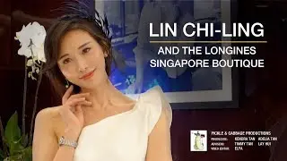 Lin Chi-Ling 林志玲 and the Longines Singapore Boutique