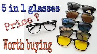 5 in 1 glasses | magnetic sunglasses clip on | Best glasses in 2020