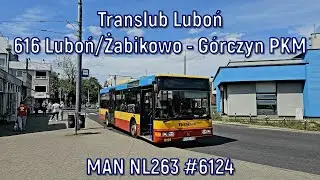 Translub Luboń - linia 616, MAN NL263 #6124