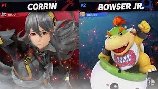 Shadic (Corrin, Peach) vs JustOmega (Bowser Jr, ZSS, Meta Knight) - WiFi Lag Remover | 23 Dec '22