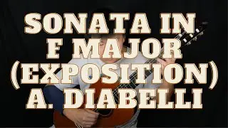Exposition from the Sonata op. 29, no.3 in F Major by Anton Diabelli (1781-1858)