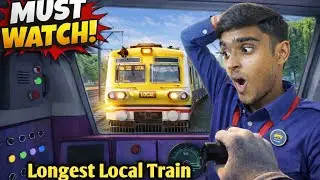 Longest Local Train//New Train Simulator For Android//Train Simulation India #train #trending 