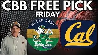 Notre Dame vs California CBB Free Pick Today | Jason Sharpe College Basketball Picks & Predictions