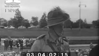 Ceremonial unveiling of the Desert Mounted Corps Memorial