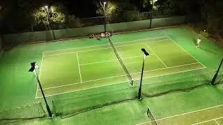 Tennis practice with my Dad - Elwood Park Tennis Club, Melbourne