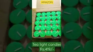 Unboxing Tea light candles #review #amazon #shortsvideo #candles #youtubeshorts #candles
