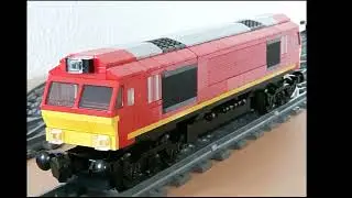 Modell der Class 66 aus Noppensteinen