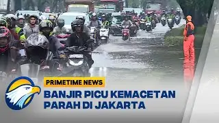 Genangan Banjir Lumpuhkan Lalu Lintas Dari Cakung Hingga Tanjung Priok - [Primetime News]