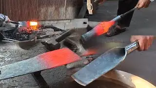 Blacksmithing Skill Restore from old metal​ toe- How to make a new metal knife