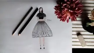 How To Draw Simple And Beautifull Dress