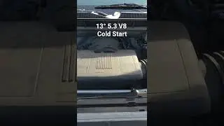 Silverado 5.3 с пробегом 200 000 миль, холодный запуск при температуре 13&deg;C.