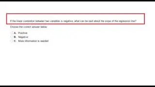 If the linear correlation between two variables is negative, what can be said
