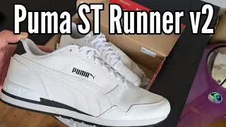 Puma ST Runner v2 Full white Unboxing & Review - Putting in Puma ST Runner v2 and go out