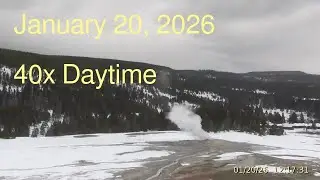 January 20, 2026 Upper Geyser Basin Daytime Streaming Camera Archive