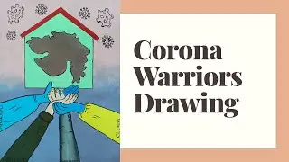 How to draw Corona Warrior Drawing || Warrior of Gujarat || Acrylic painting