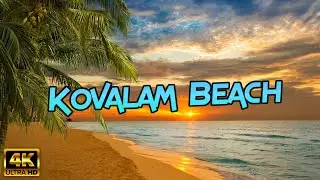 Beach Walk in Kovalam Beach, Kerala, INDIA 🏖 Sunset at Beach in India