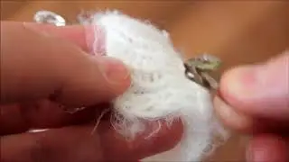 How to sew hooks, eyes, eyelets on knit/crochet items