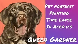 How to paint a pet portrait in acrylics