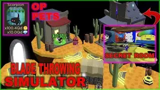 SECRET ROOM + NEW OP WILD WEST PETS - Blade Throwing Simulator - Roblox