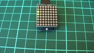adafruit mini LED matrix pixel demonstration