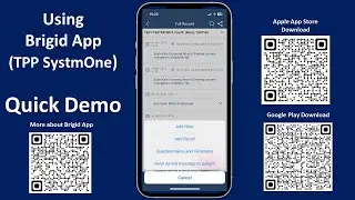 Brigid App from TPP SystmOne - Quick Demo