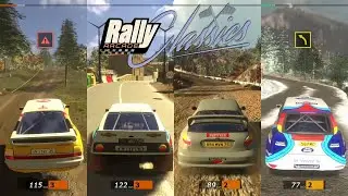 Rally Arcade Classics | Rally Mode 44 stages (Finland, Spain, Greece, MonteCarlo) | Playthrough