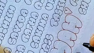 Comment Your Name & Get Bubble Letter Art LIVE 🔴 Darklightarts143#calligraphy #art #fonts #artlovers