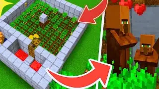La Pi&ugrave; Facile FARM DI VILLAGER AUTOMATICA su Bedrock & java Edition! MINECRAFT ITA ​
